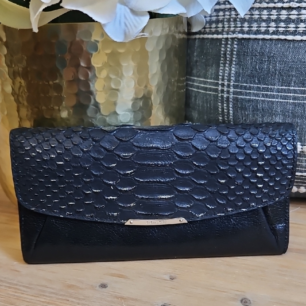 Coach Python Leather Wallet - image 1